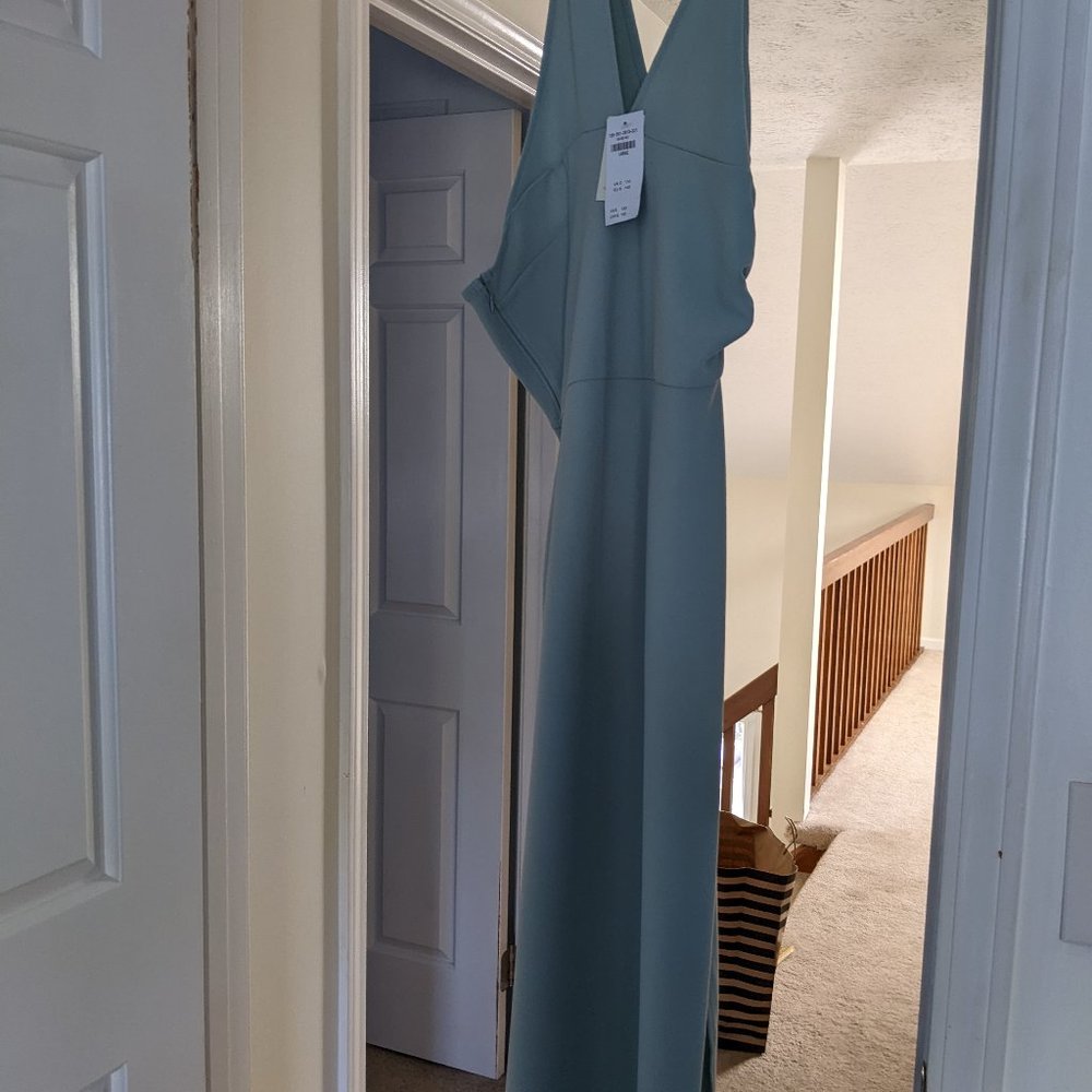 Abercrombie & Fitch Pale Blue One Shoulder Dress